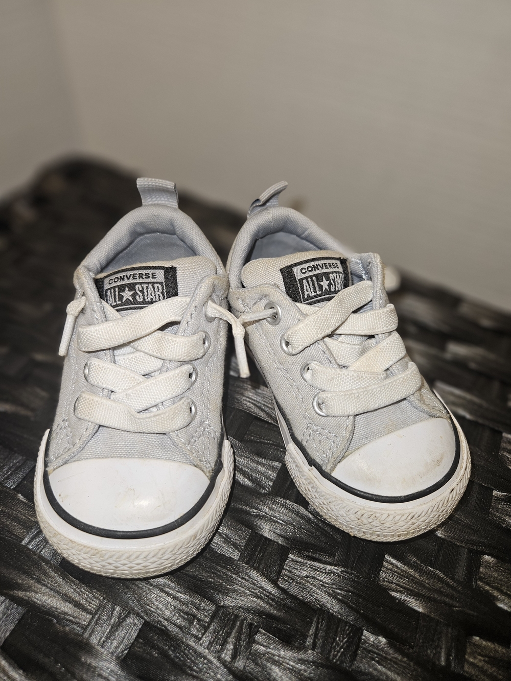 Converse Kids Gray Low-Top Canvas Sneakers